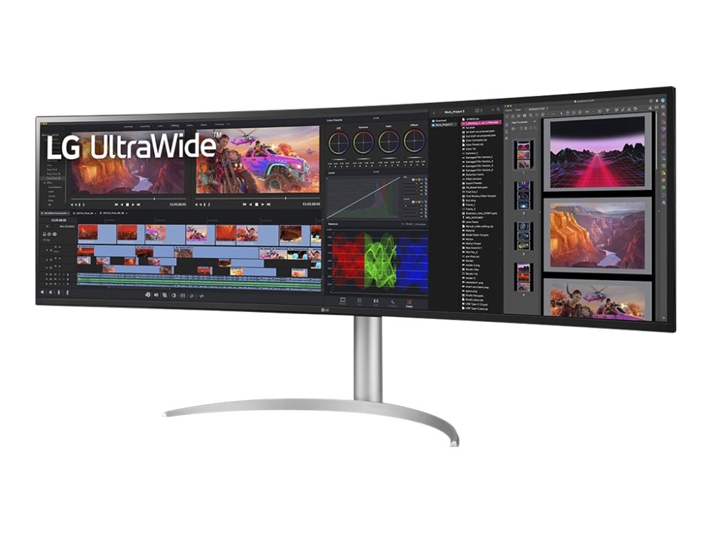 Lg 49wq95x W   Led Skærm   Kurvet   49"   5120 X 1440 Ultrawide Dual Qhd @ 144 Hz   Nano Ips   400 Cd M²   1000:1   Displayhdr 400   5 Ms   2xhdmi, D fra Lg Electronics