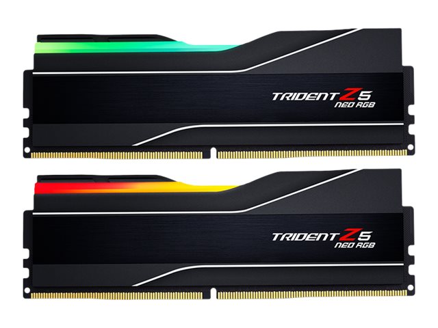 Trident Z5 Neo Rgb Ddr5 Sæt 32 Gb: 2 X 16 Gb Dimm 288 Pin 6000 Mhz Pc5 48000 Cl30 1.35 V Ikke Bufferet Ikke Ecc Mat Sor fra G.skill