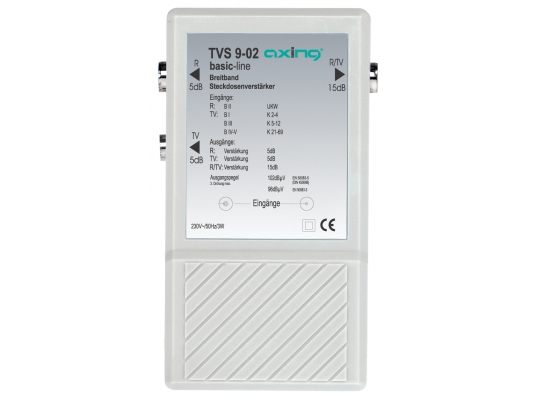 Tvs 9 02, Iec Buchsen, Vekselstrøm, 3 W, 230 V, 50 Hz, 80 Mm fra Axing