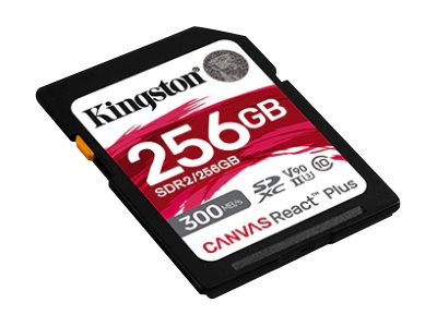 Kingston Canvas React Plus   Flashhukommelseskort   256 Gb   Video Class V90   Uhs Ii U3   Class10   Sdxc Uhs Ii fra Kingston Technology