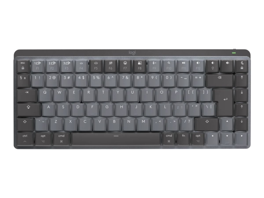 Master Series Mx Mechanical Mini For Mac   Tastatur   Bagbelyst   Trådløs   Bluetooth Le   Qwerty   Us International   Tastkontakt: Tactile fra Logitech