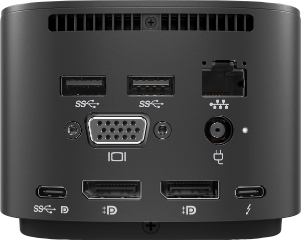 ® | Thunderbolt Dock G4   Dockingstation   Hdmi, 2 X Dp, Thunderbolt, Usb C   Gige, 2.5 Gige   120 Watt   Sort fra Hp