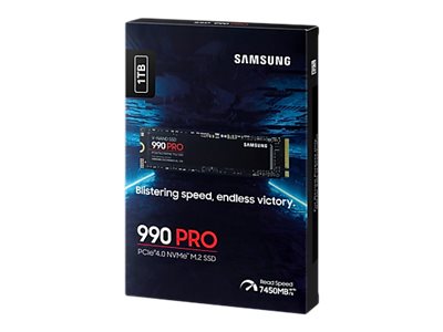 990 Pro Mz V9p1t0bw Ssd Krypteret 1 Tb Intern M.2 2280 Pcie 4.0 X4 (nvme) 256 Bit Aes Tcg Opal Encryption 2.0 fra Samsung