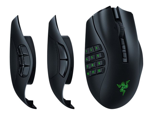 Naga V2 Pro   Mus   Mmo, Hyperscroll Pro Hjul, Gaming   Ergonomisk   Højrehåndet   Optisk   20 Knapper   Kablet, Trådløs   Bluetooth, Usb C, 2. fra Razer