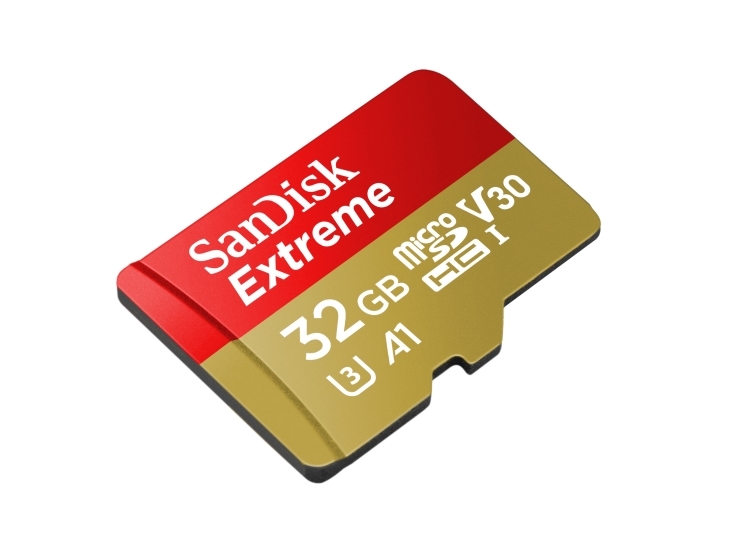 Extreme   Flashhukommelseskort (microsdhc Til Sd Adapter Inkluderet)   32 Gb   A1   Video Class V30   Uhs I U3   Class10   Microsdhc Uhs I fra Sandisk