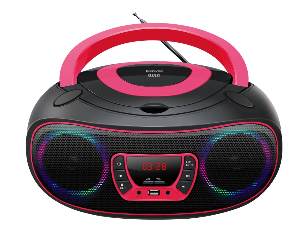 Tcl 212bt   Boombox   4 Watt   Pink fra Denver