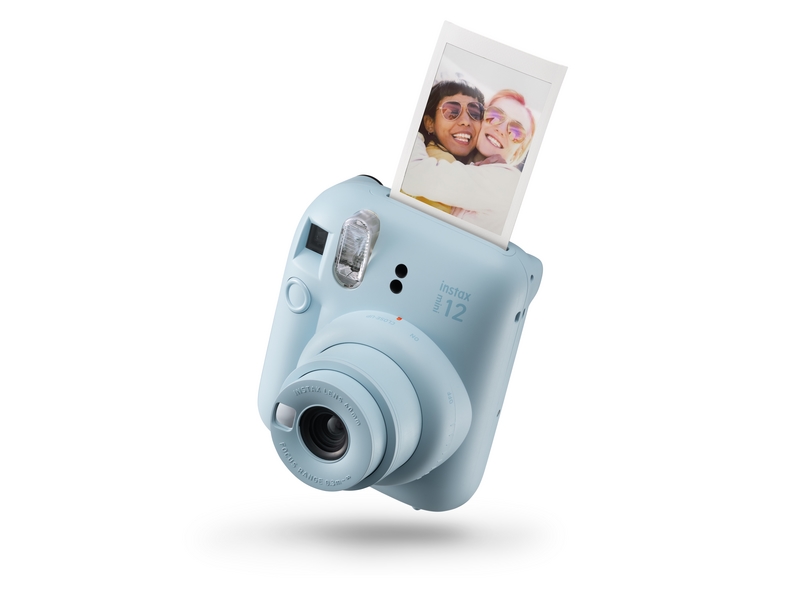 | Instax Mini 12   Instant Kamera   Objektiv: 60 Mm   Pastel Blue fra Fujifilm