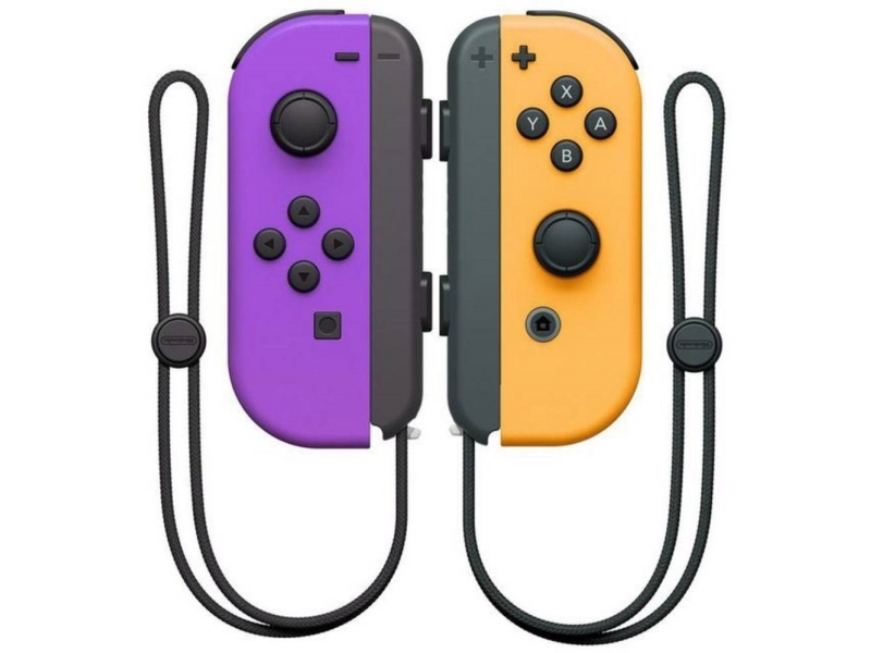 | Joy Con (venstre & Højre)  Gamepad   Trådløs   Neonorange   Neonlilla (sæt)   For:   Switch fra Nintendo