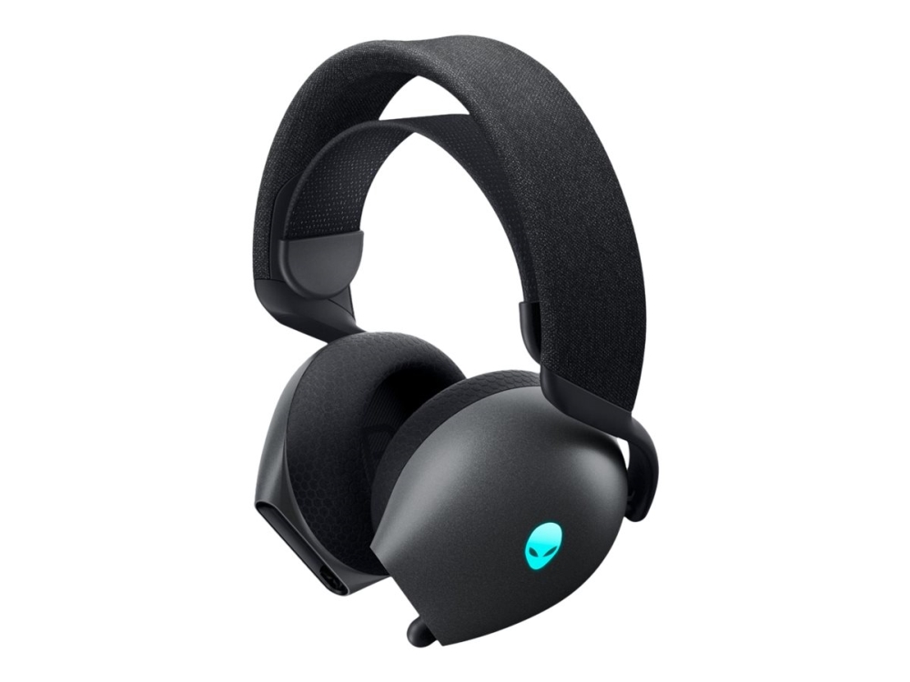 Alienware Dual Mode Wireless Gaming Headset Aw720h   Headset   Fuld Størrelse   2,4 Ghz   Trådløs, Kablet   3,5 Mm Jackstik   Dark Side Of The Moon fra Dell