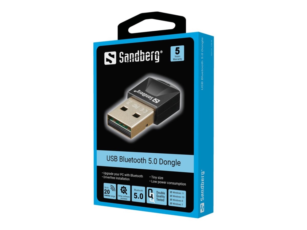 Netværksadapter   Usb 2.0   Bluetooth 5.3 fra Sandberg