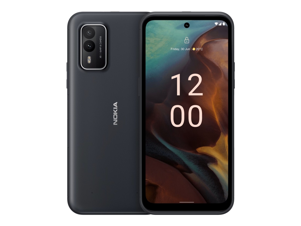 Xr21   5g Smartphone   Dual Sim   Ram 6 Gb   Intern Hukommelse 128 Gb   6.49"   2400 X 1080 Pixels (120 Hz)   2x Bagkameraer 64 Mp, 8 Mp   Fron fra Nokia