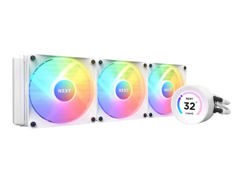 Kraken Elite 360 Rgb Processors Flydende Kølesystem Med Lcd Display (for: Am4, Lga1200, Lga1700, Am5, Lga115x Socket) Kobber 120 Mm fra Nzxt