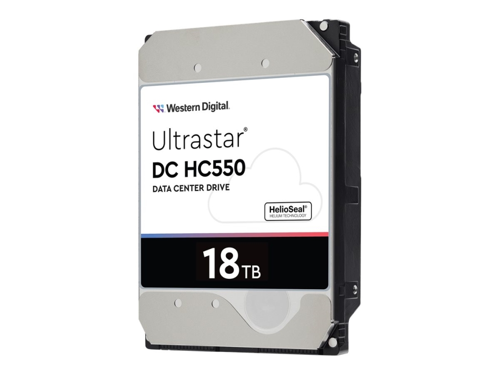 Wd Ultrastar Dc Hc550 Wuh721818ale6l4 Harddisk 18 Tb Intern 3,5" Sata 6gb S 7200 Rpm Buffer: 512 Mb fra Western Digital