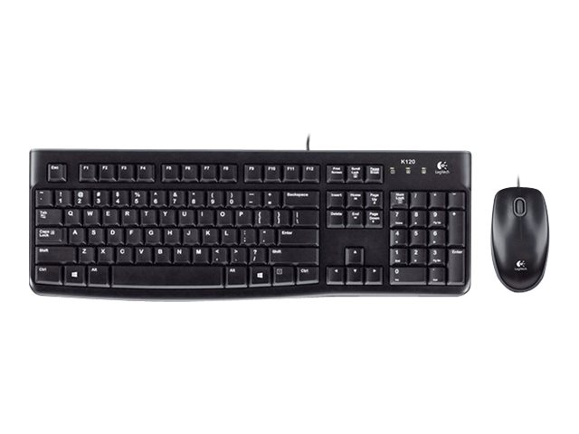 Desktop Mk120   Sæt Med Mus Og Tastatur   Usb   Belgisk fra Logitech