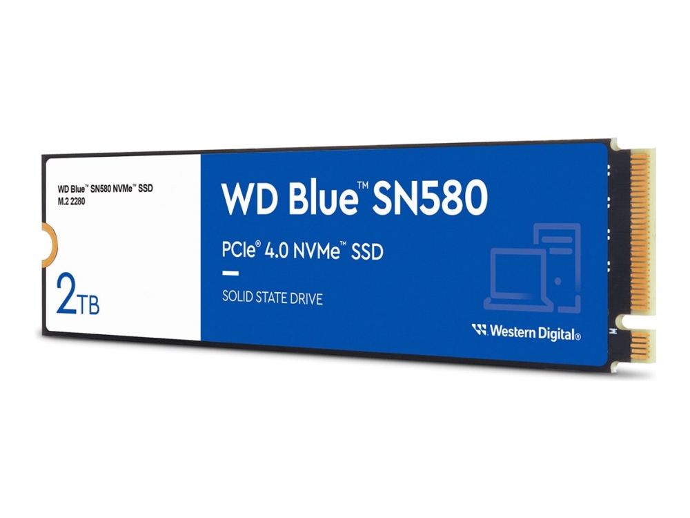 Ssd Wd Blue 2tb Sn580 Nvme M.2 Pcie 4.0 X4 Wds200t3b0e fra Western Digital