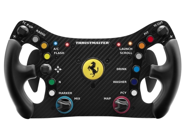 Ferrari 488 Gt3, Rat, Pc, D Måtte, Knappen Menu, Knappen Tilstand, Knappen Start, Analog Digital, Ledningsført, Sort fra Thrustmaster