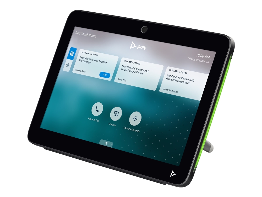 Poly Tc10   Uden Strømledning   Berøringscontroller   Certified For Zoom Rooms   Sort fra Hp