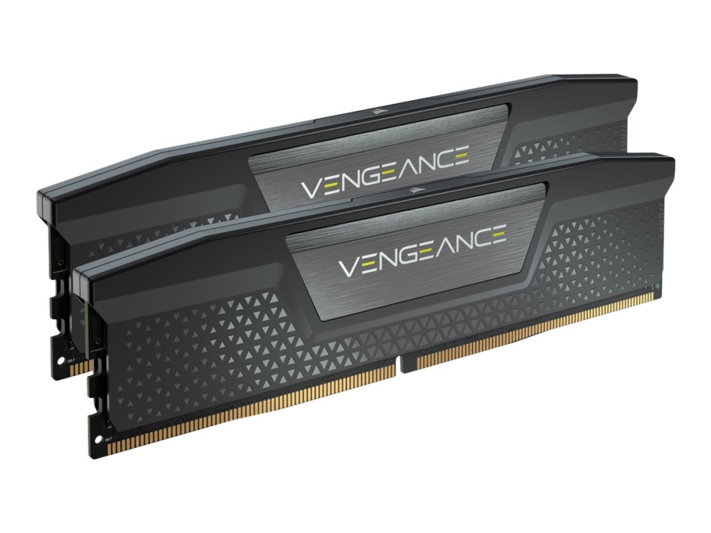 Corsair Vengeance   Ddr5   Sæt   32 Gb: 2 X 16 Gb   Dimm 288 Pin   6000 Mhz   Pc5 48000   Cl30   1.4 V   Sort fra Corsair Microsystems