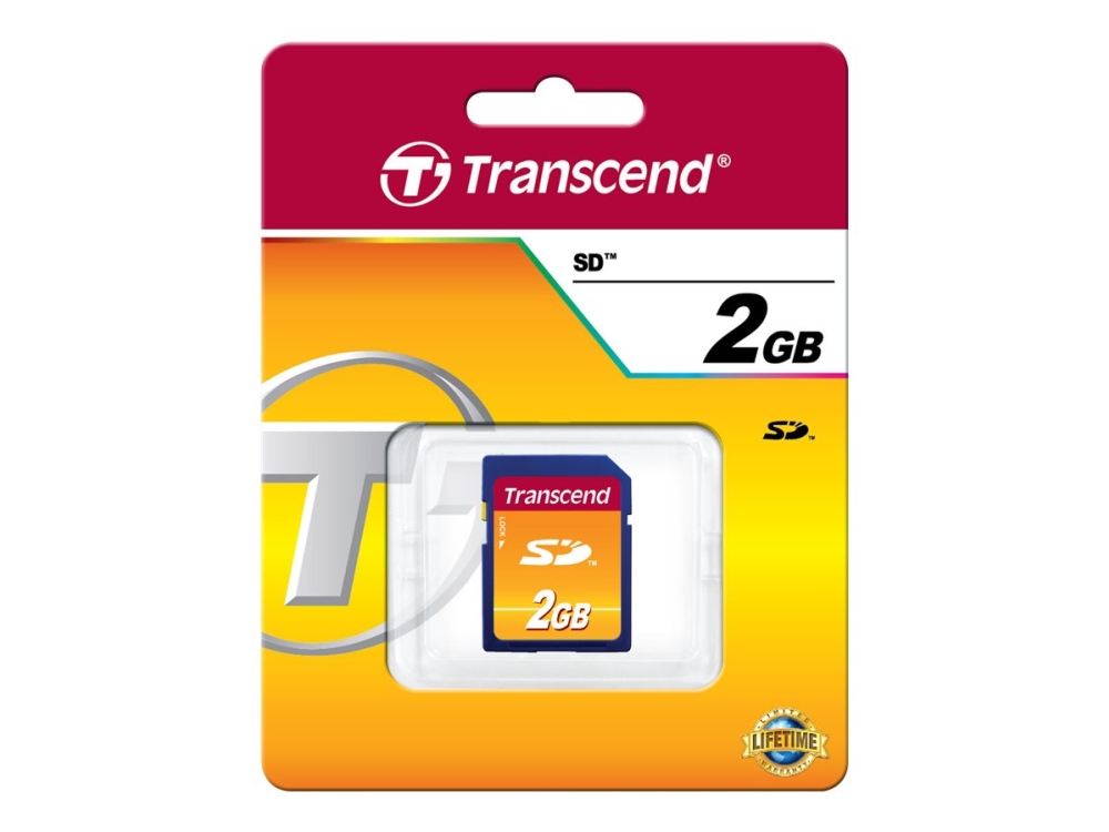 Flashhukommelseskort   2 Gb   Sd fra Transcend