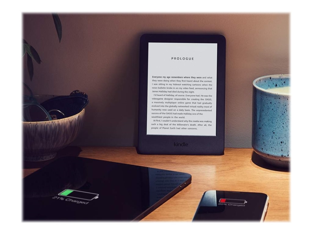 Kindle All New   11. Generation   Ebook Læser   16 Gb   6" Monokrom E Ink   Touch Screen   Wi Fi 5, Bluetooth   Sort   Lockscreen Ad Supported fra Amazon