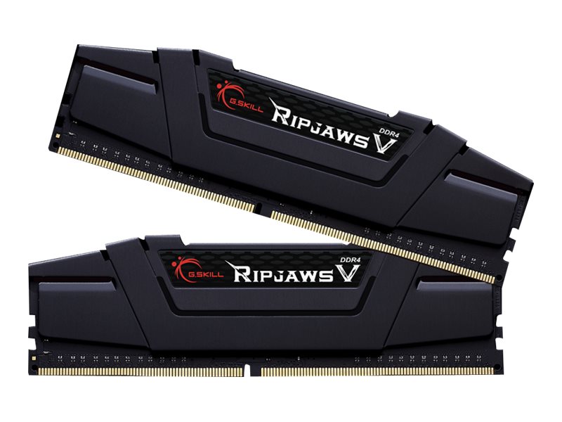 Ripjaws V   Ddr4   Sæt   16 Gb: 2 X 8 Gb   Dimm 288 Pin   3600 Mhz   Pc4 28800   Cl18   1.35 V   Ikke Bufferet   Ikke Ecc   Klassisk Sort fra G.skill