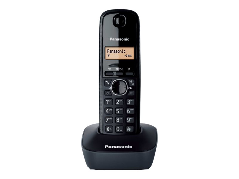 Kx Tg1611   Trådløs Telefon Med Opkalds Id   Dect   Sort fra Panasonic