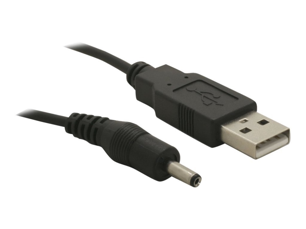 Usb   Strøm Kabel   Dc Jackstik 3,5 X 1,35 Mm (han) Til Usb (han)   5 V   1.5 M   For P N: 61234, 66202, 66207 fra Delock