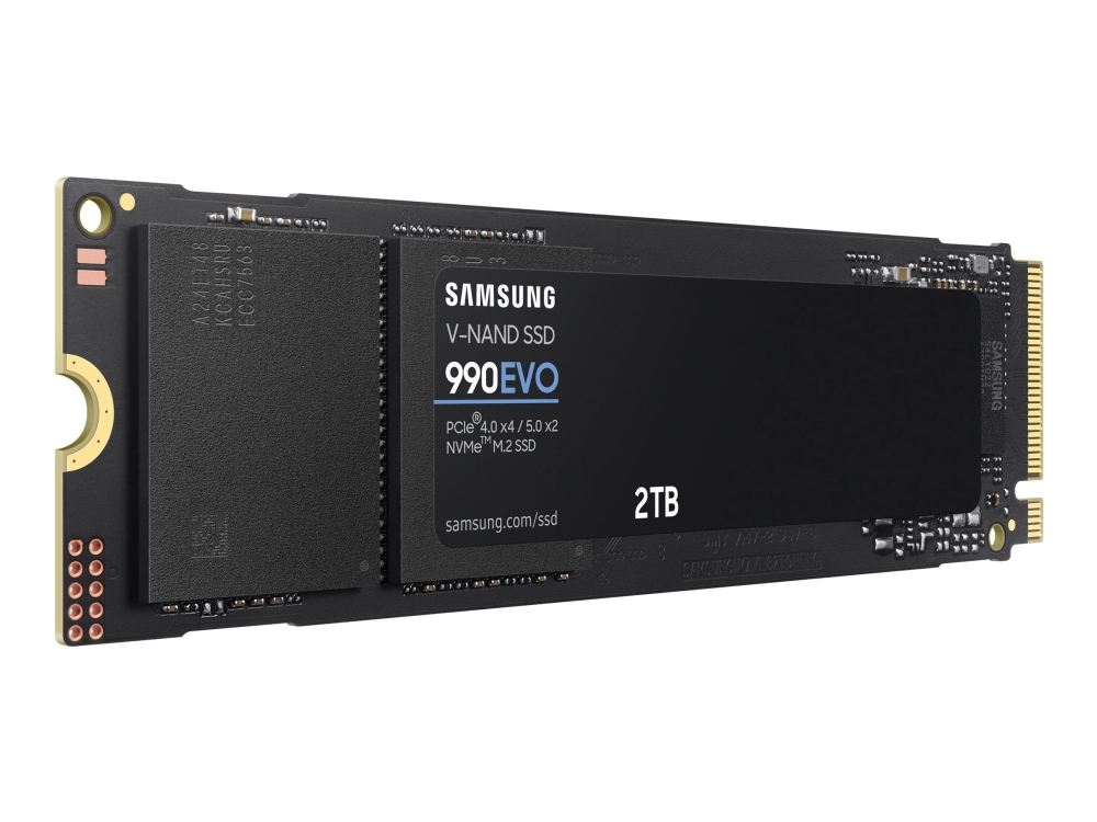 990 Evo Mz V9e2t0bw Ssd Krypteret 2 Tb Intern M.2 2280 Pci Express 5.0 X4 (nvme) 256 Bit Aes Tcg Opal Encryption 2.0 fra Samsung