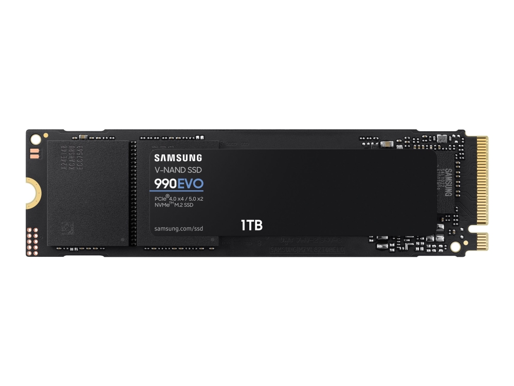 990 Evo Mz V9e1t0bw   Ssd   Krypteret   1 Tb   Intern   M.2 2280   Pcie 5.0 X2 (nvme)   256 Bit Aes   Tcg Opal Encryption 2.0 fra Samsung