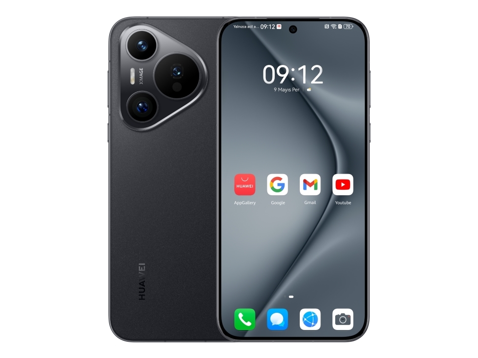 Pura 70, 16,8 Cm (6.6"), 2760 X 1256 Pixel, 12 Gb, 256 Gb, 50 Mp, Sort fra Huawei