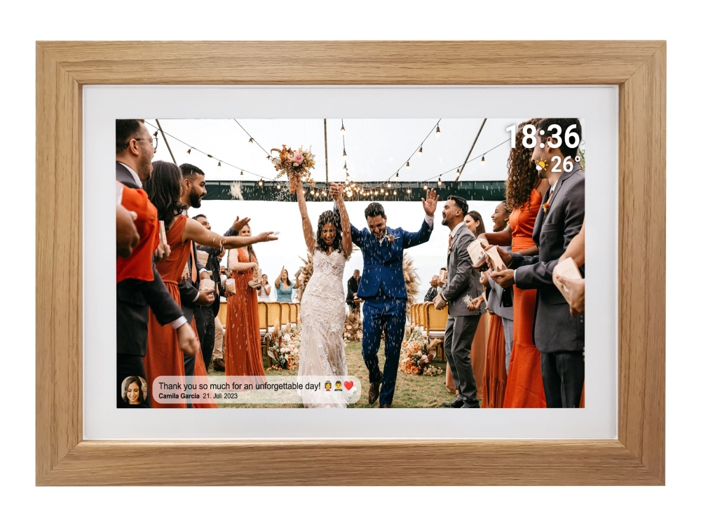 Pff 1542lw   Digital Fotoramme   1 Gb Ram   8 Gb   15.6"   1920 X 1080   Lyst Træ fra Denver