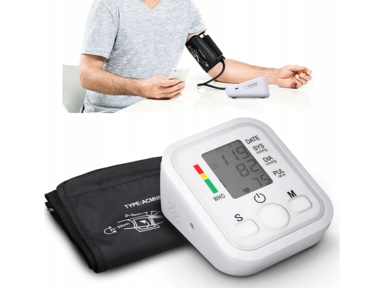 Blodtryksmåler   Smart Life Cinieniomierz Naramienny K 4s Hvid fra Extralink