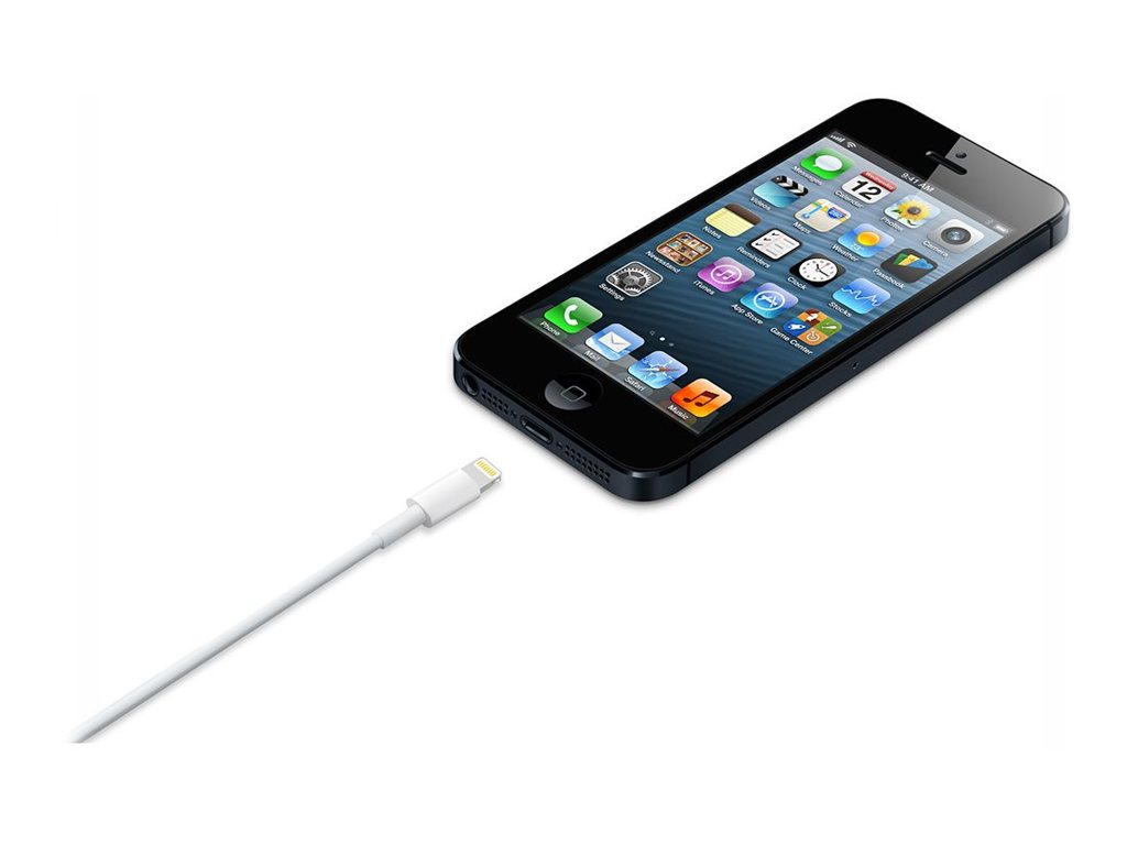 Lightning Kabel   Lightning Han Til Usb Han   2 M fra Apple