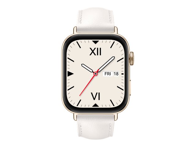 Watch Fit 3   Aluminiumslegering   Smart Ur Med Rem   Læder   Hvid   Håndledsstørrelse: 120 190 Mm   Display 1.82"   Bluetooth, Wi Fi   26 G   fra Huawei