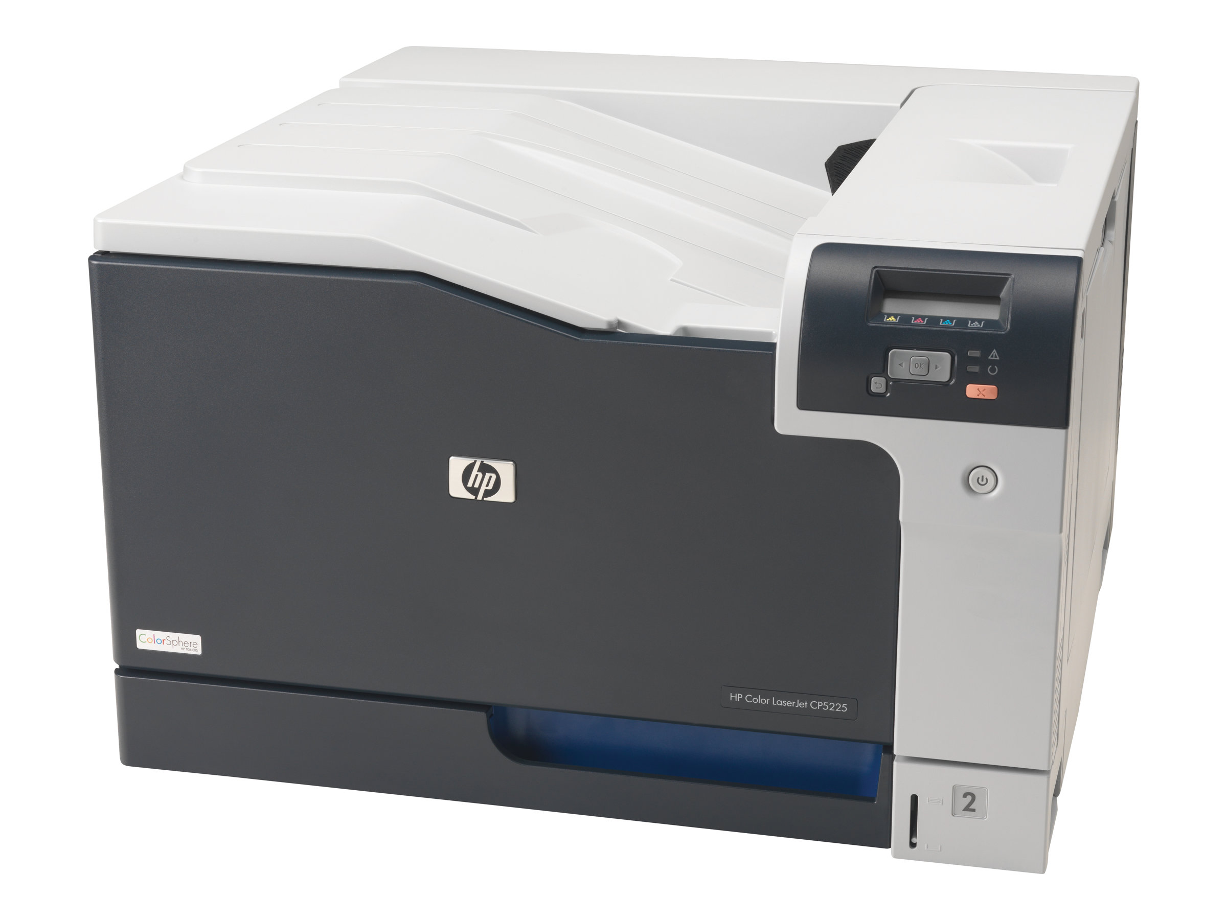 Color Laserjet Professional Cp5225dn   Printer   Farve   Duplex   Laser   A3   600 Dpi   Op Til 20 Spm (mono)   Op Til 20 Spm (farve)   Kapacitet: fra Hp