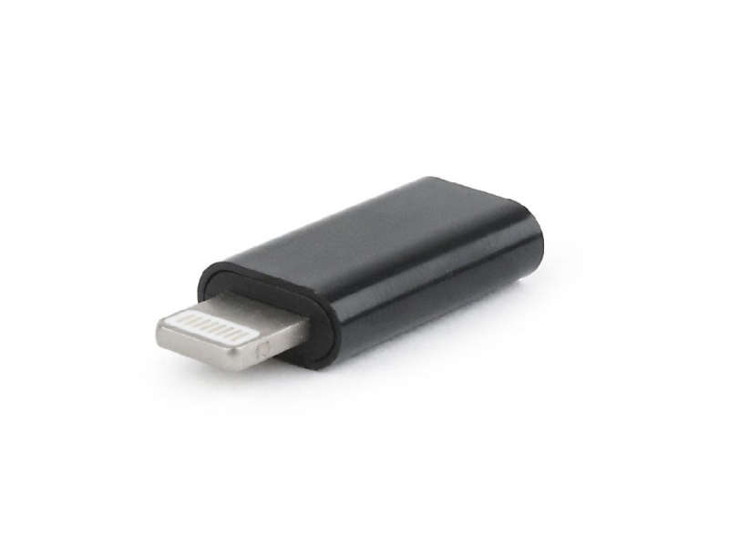 Cablexpert Lightning Adapter 24 Pin Usb C Hun Til Lightning Han Sort fra Gembird