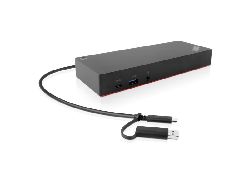Thinkpad Hybrid Usb C With Usb A Dock Dockingstation Usb C 2 X Hdmi, 2 X Dp 1gbe 135 Watt Campus fra Lenovo