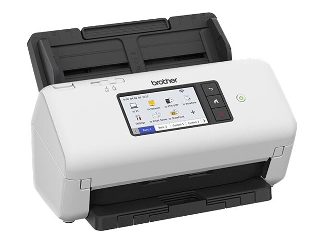 Ads 4700w   Dokumentscanner   Dual Cis   Duplex   A4   600 Dpi X 600 Dpi   Op Til 40 Ppm (mono)   Op Til 40 Ppm (farve)   Adf (80 Ark)   Op T fra Brother