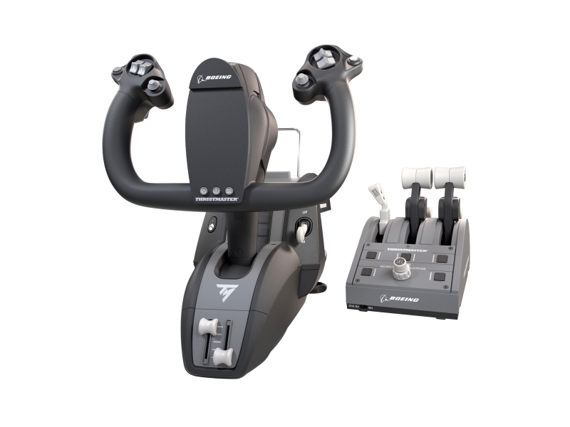 Civil Aviation (tca) Yoke Pack Boeing Edition   Spænde Og Speeder   Kablet   For Pc, Microsoft Xbox One, Microsoft Xbox Series S, Micros fra Thrustmaster